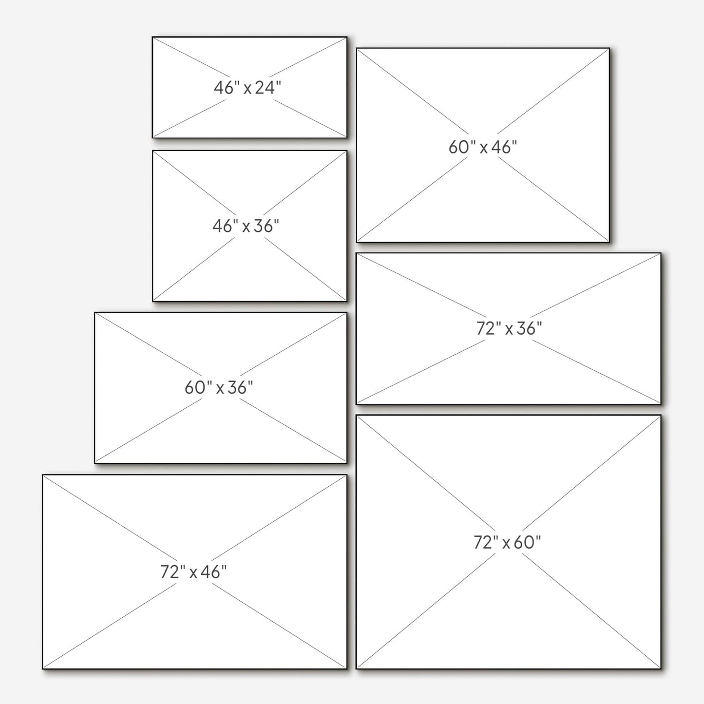 SIGNWIN 60"x72" Extra Large Framed Wall Art Modern Neutral Abstract Geometric in Black and Beige, Clean Minimalist Design for Home Living Room Bedroom Decor (Frame Assembly Required)