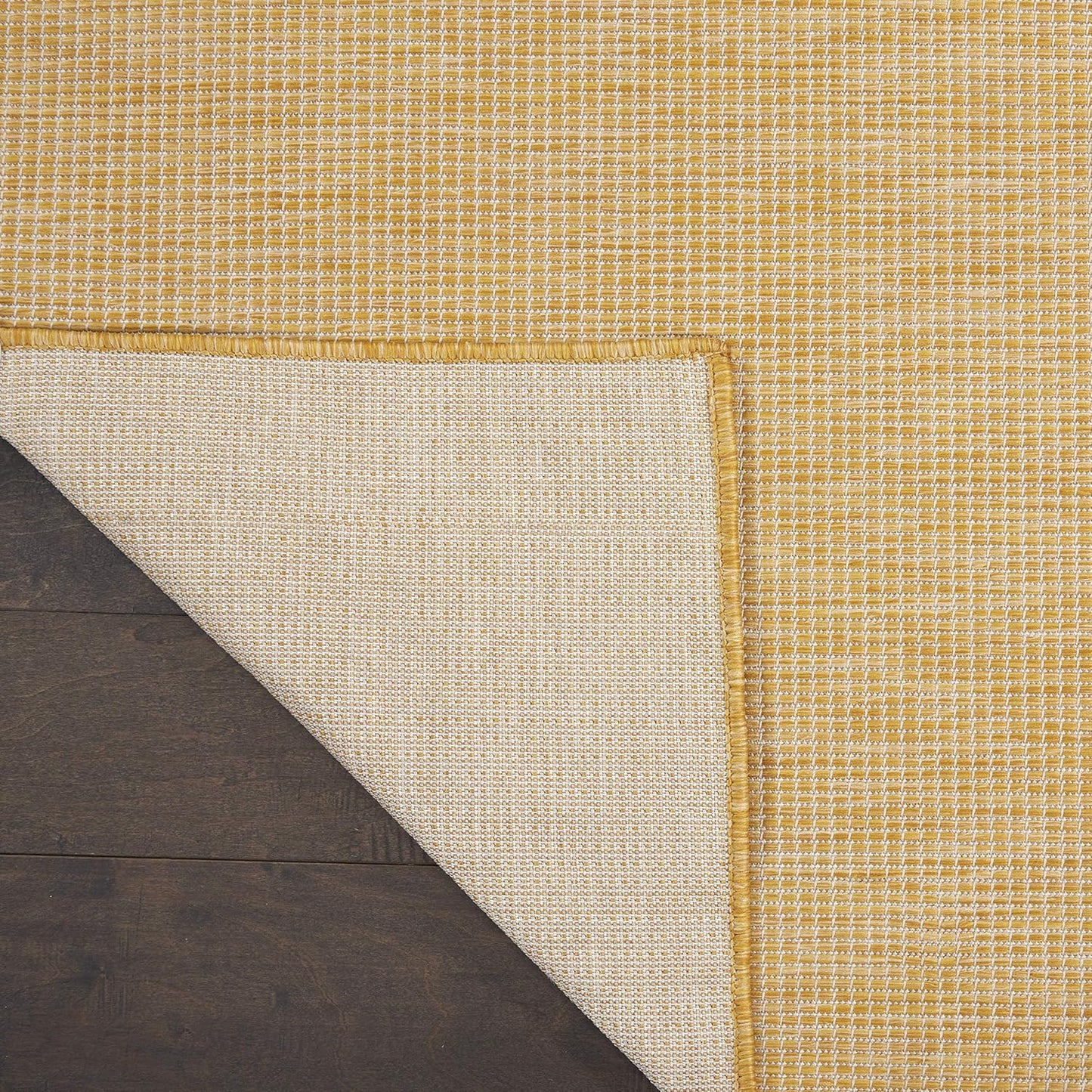 Nourison Positano Indoor/Outdoor Yellow 2'2" x 12' Area Rug, Easy Cleaning, Non Shedding, Bed Room, Living Room, Dining Room, Backyard, Deck, Patio (2x12)