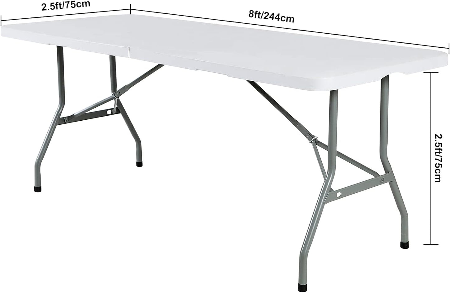4Pack Spandex Waterproof Table Covers 8ft，Spandex 8ft Waterproof Table Cover for Party,Wedding, Banquet, and Events(Lavender)