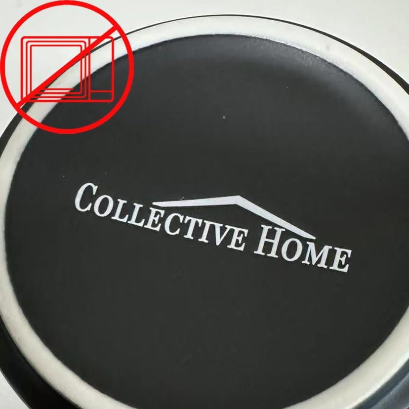 COLLECTIVE HOME - Black Monogram Ceramic Mugs, 15 oz Golden Initial Coffee Cups, Elegant Alphabet Tea Mugs, Personalized Halloween Mug with Gift Box, Perfect for Office and Home Décor (s)