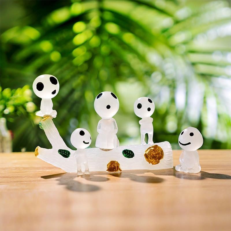 Fairy Garden Accessories Tree Elves Easter Egg Fillers Glow in Dark Basket Stuffers Garden Alien Decor Miniature for Micro Landscape Outdoor Status Patio Lawn Yard Kit