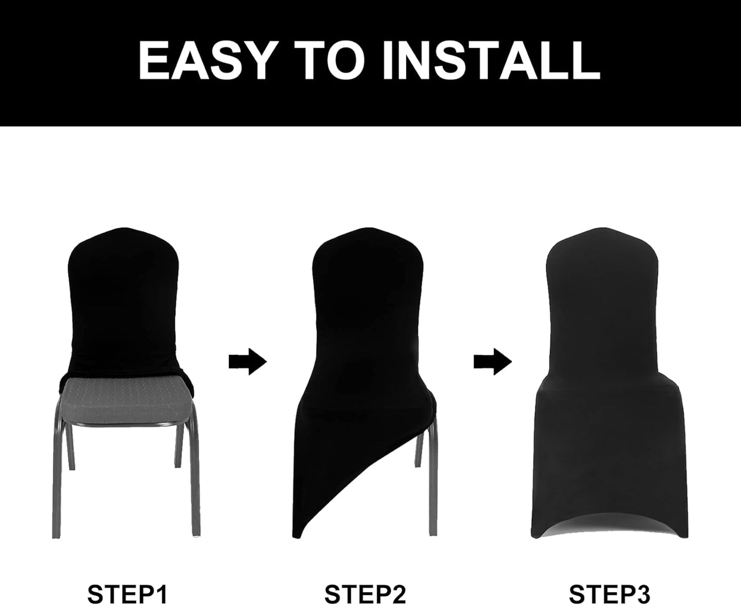 Spandex Chair Cover,25PCS,Chair Covers,Living Room Chair Covers,Removable Chair Cover Washable Protector Stretch Chair Cover for Party, Banquet,Wedding Event,Hotel(Ivory)