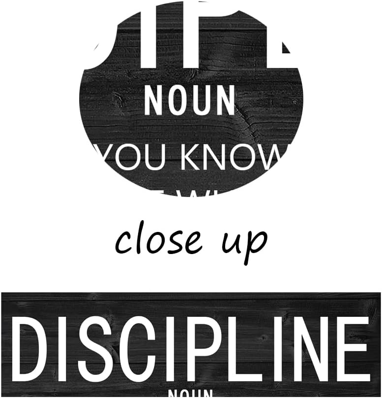 Inspirational Wall Art Discipline Noun Leadership Noun Perseverance Noun Canvas Painting Wall Art Positive Motivational Poster Framed Artwork Prints Picture for Living Room Office [12''Wx 18''H]