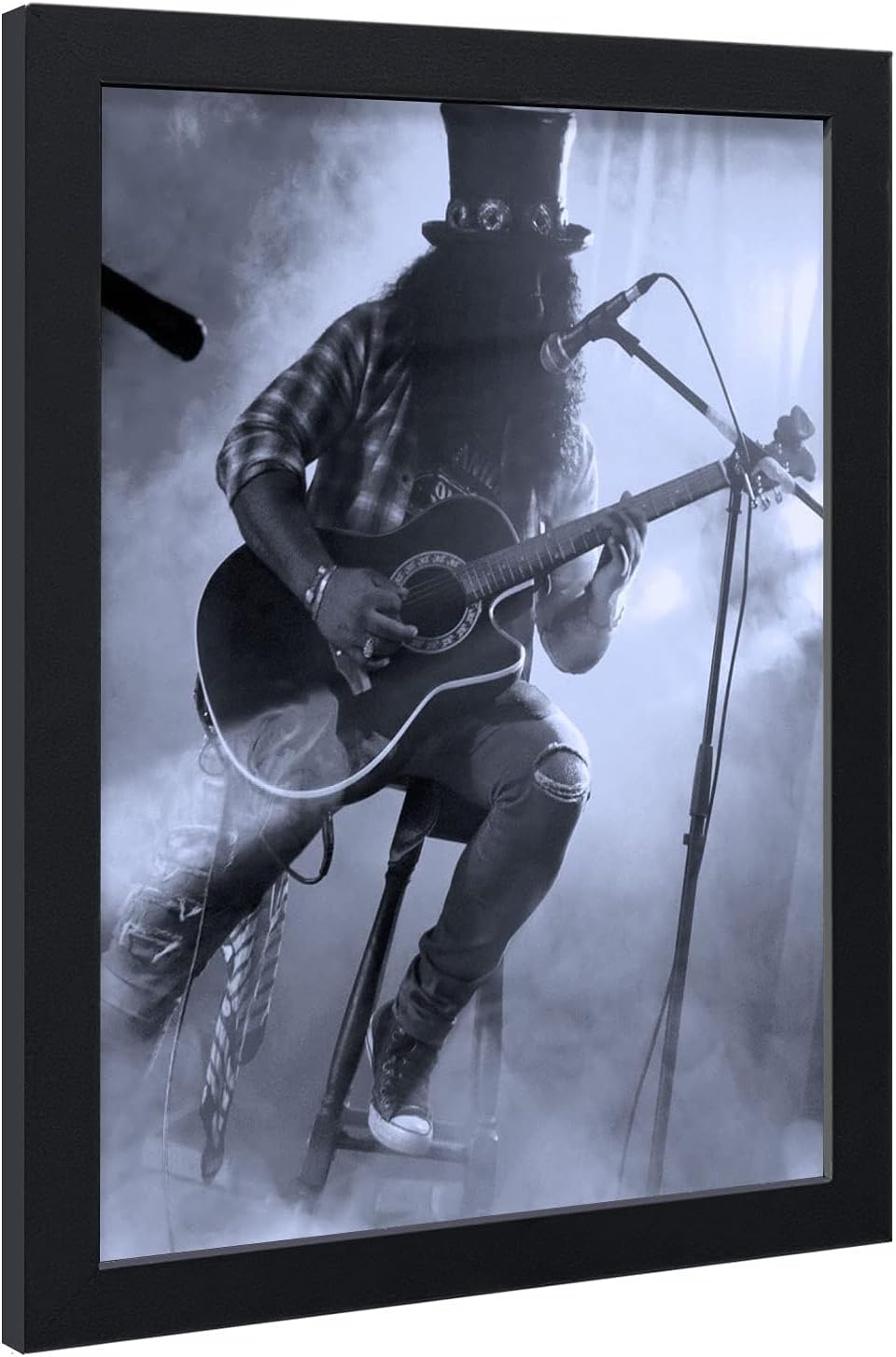 VCK 24x36 Solid Wood Poster Frames Black 3 Pack Picture Frame with Wall Mounting Hanging