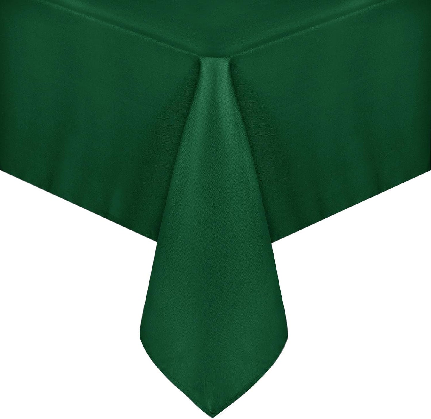 sancua Square Tablecloth - 70 x 70 Inch - Stain and Wrinkle Resistant Washable Polyester Table Cloth, Decorative Fabric Table Cover for Dining Tables, Buffet Parties and Christmas, Hunter Green