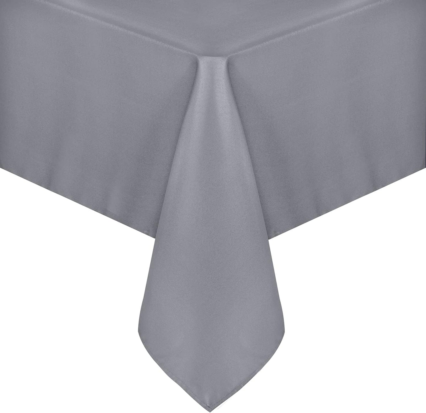 sancua Rectangle Tablecloth - 60 x 120 Inch - Stain and Wrinkle Resistant Washable Polyester Table Cloth, Decorative Fabric Table Cover for Dining Tables, Buffet Parties and Camping, Light Grey