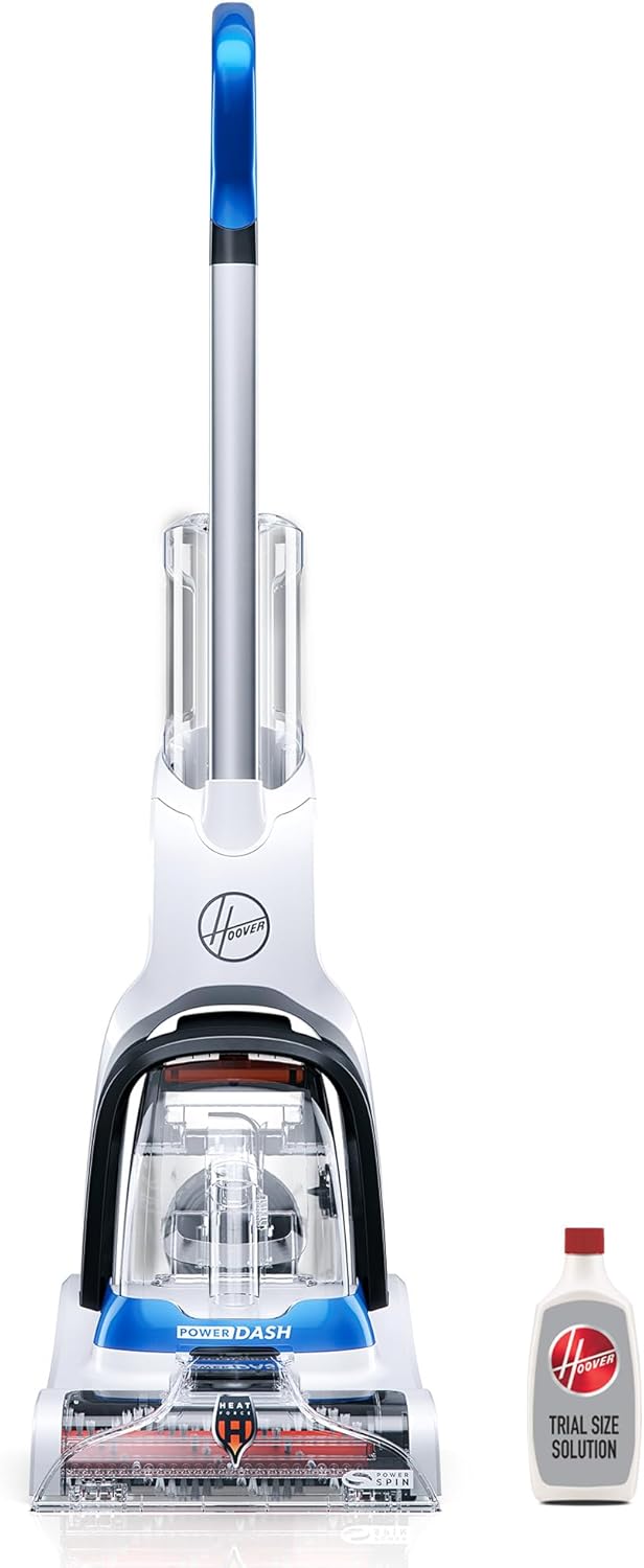 Hoover PowerDash Pet Compact Carpet Cleaner Machine, Lightweight Shampooer Machine, Pair with a Hoover Carpet Cleaner Solution for a Bright, Refreshed Home