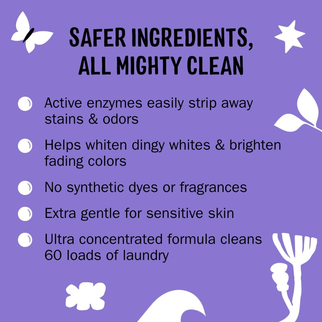Molly's Suds Super Powder Detergent | Extra Strength Laundry Soap, Stain Fighting | Sensitive Skin | Simple, Effective Ingredients | Lavender, 120 Loads Total (2 Pack)