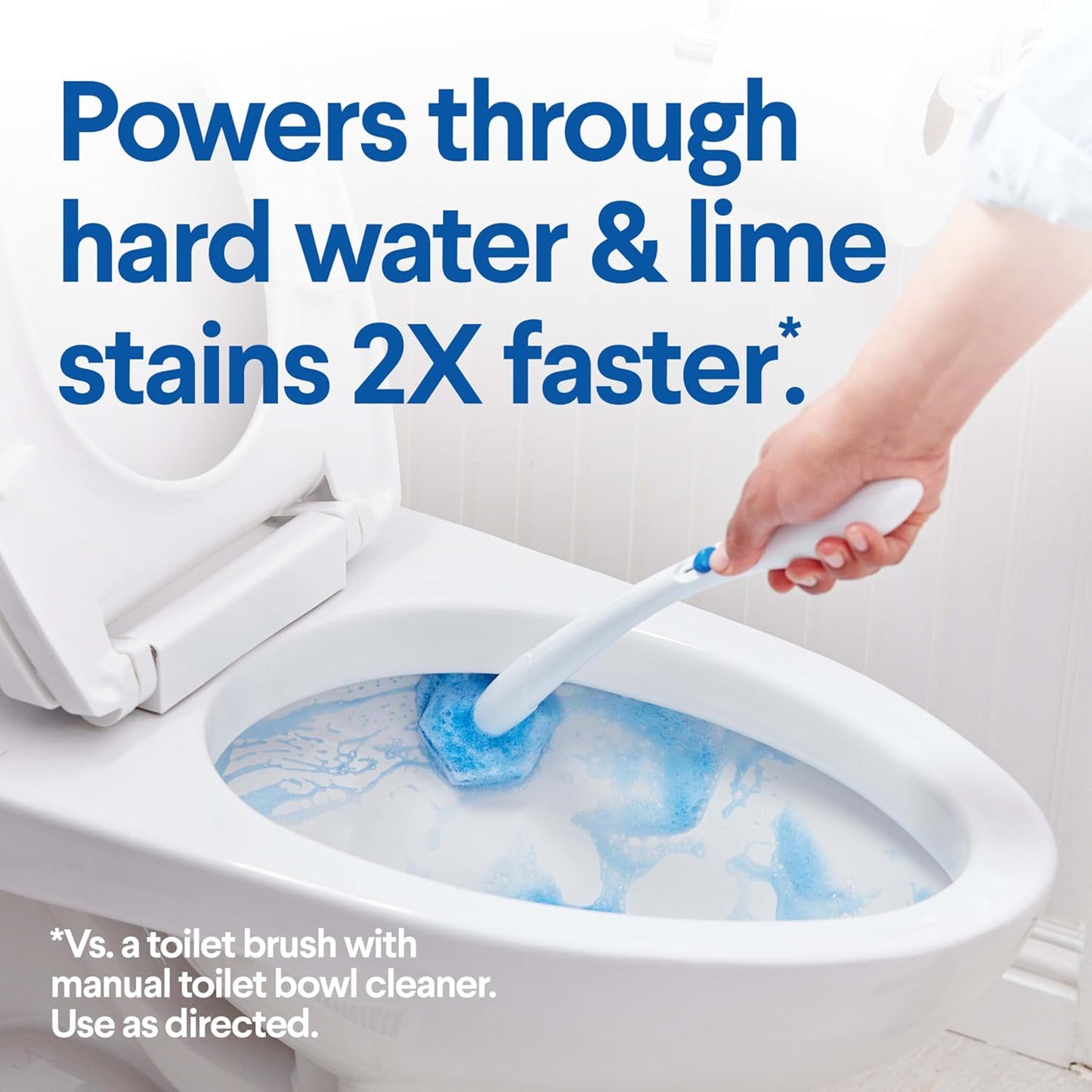 Clorox Original Cleaning System, ToiletWand, Storage Caddy, 6 Refill Heads, Dorm Room Essentials, (Package May Vary)