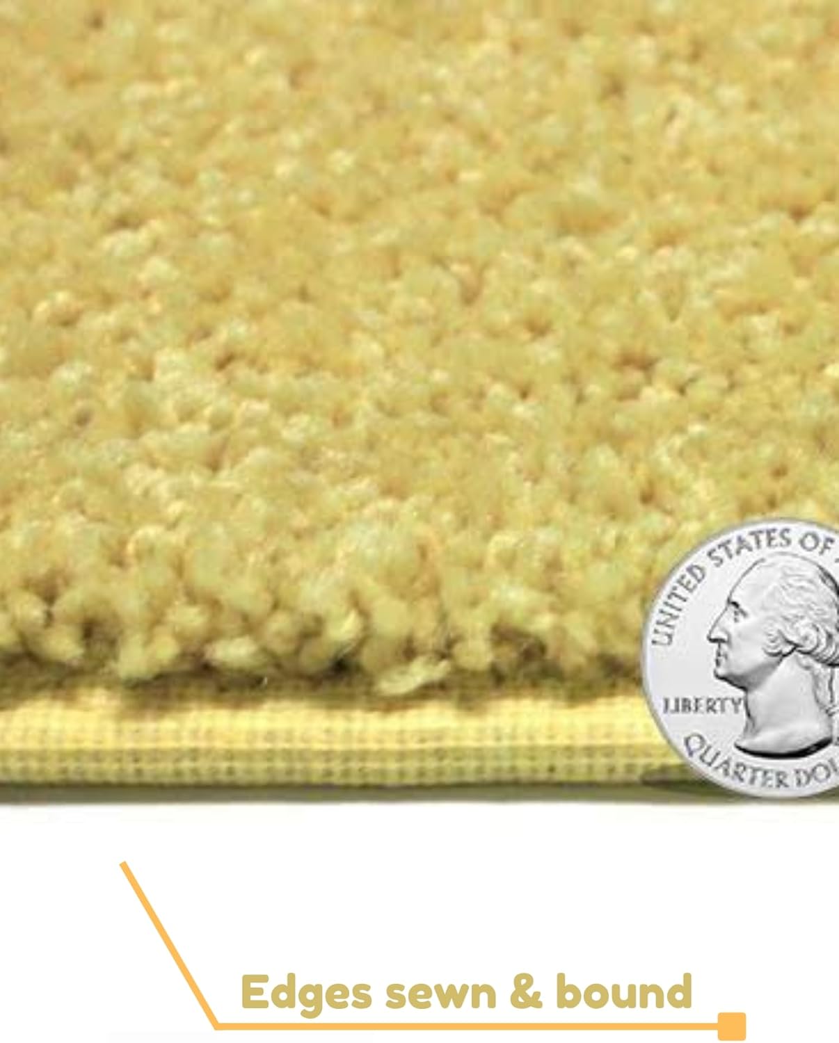 KOECKRITZ Soft and Colorful Kids Classroom Area Rugs (Passes Flammability Pill Test) Many Sizes and Bright Colors to Select from (4' Round, Lemon)