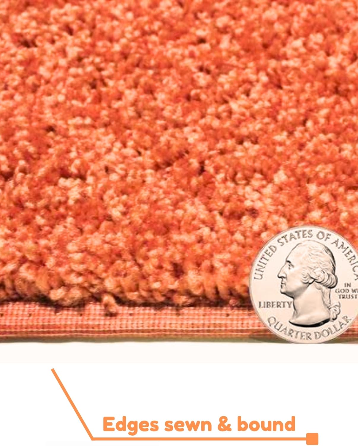 KOECKRITZ Soft and Colorful Kids Classroom Area Rugs (Passes Flammability Pill Test) Many Sizes and Bright Colors to Select from (6' Round, Tangerine)