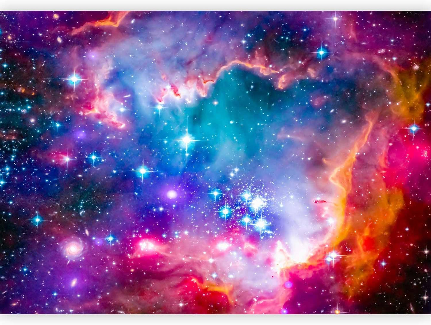 artgeist Wall Mural Abstract 77x55 in - Peel and Stick Self-Adhesive Wallpaper Removable Large Sticker Foil Wall Decor Print Picture Image Design Abstract Cosmos Sky Star i-G-10010-a-a