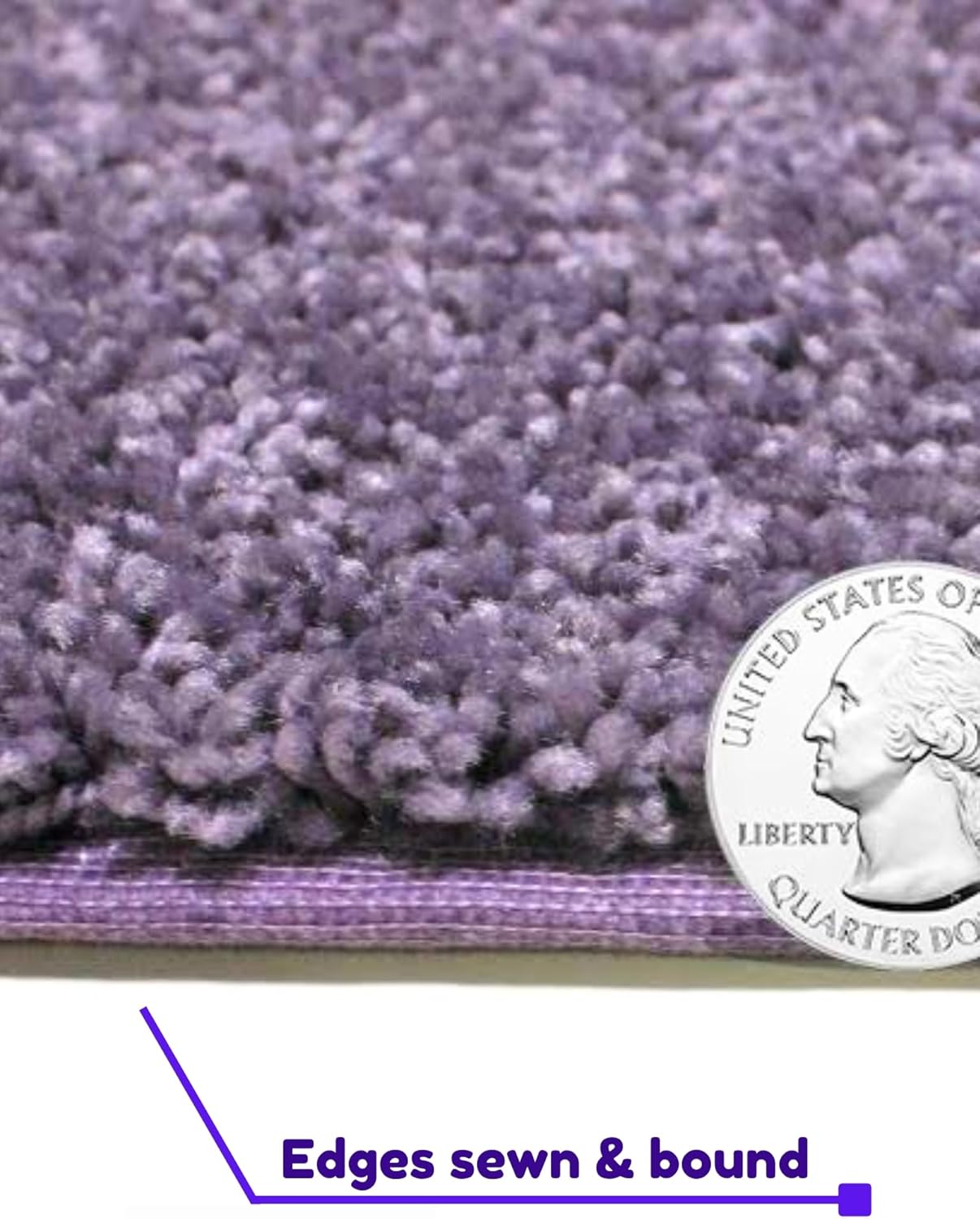 KOECKRITZ Soft and Colorful Kids Classroom Area Rugs (Passes Flammability Pill Test) Many Sizes and Bright Colors to Select from (8' x 8', Lavender)