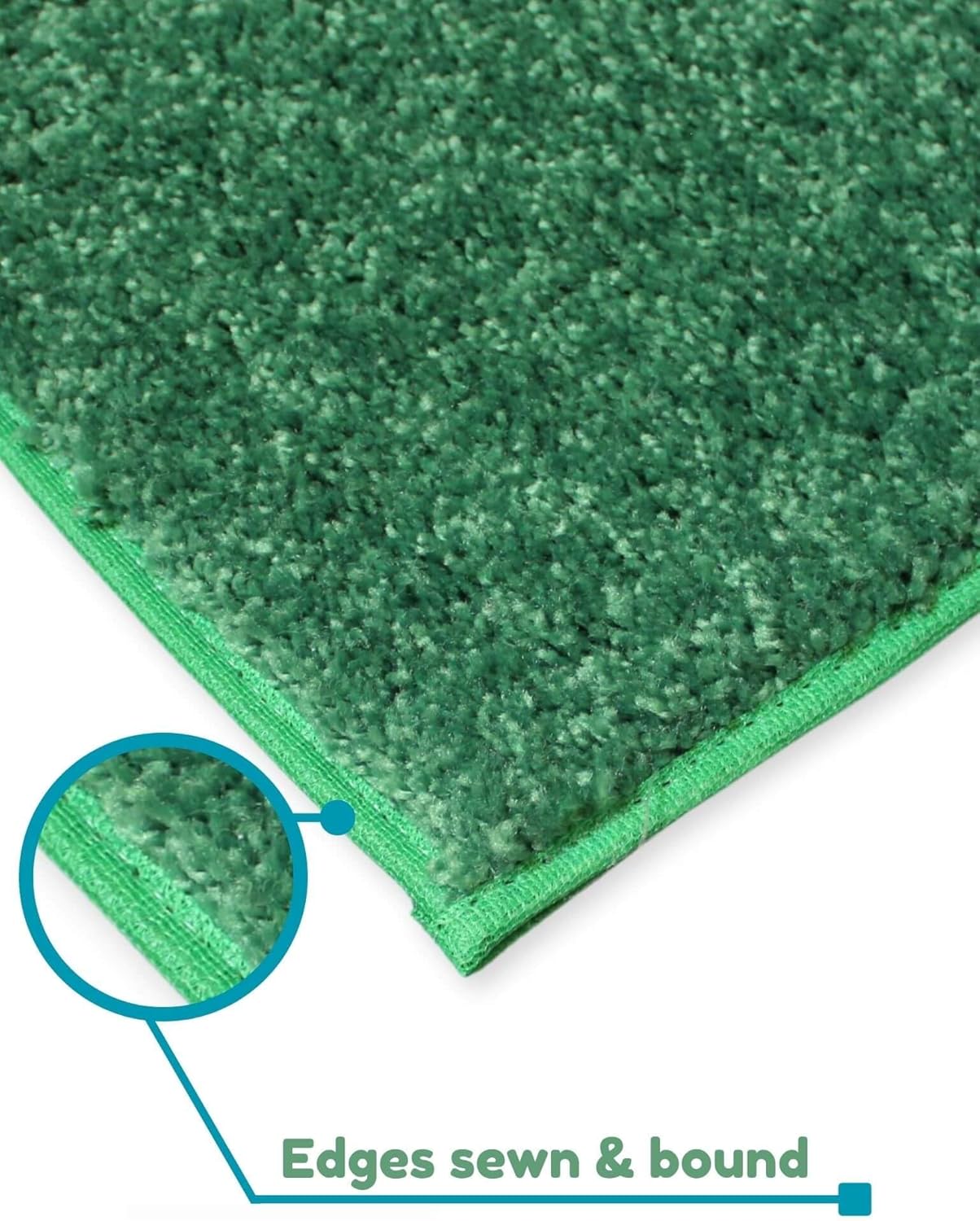 KOECKRITZ Soft and Colorful Kids Classroom Area Rugs (Passes Flammability Pill Test) Many Sizes and Bright Colors to Select from (5' x 7', Froggy)