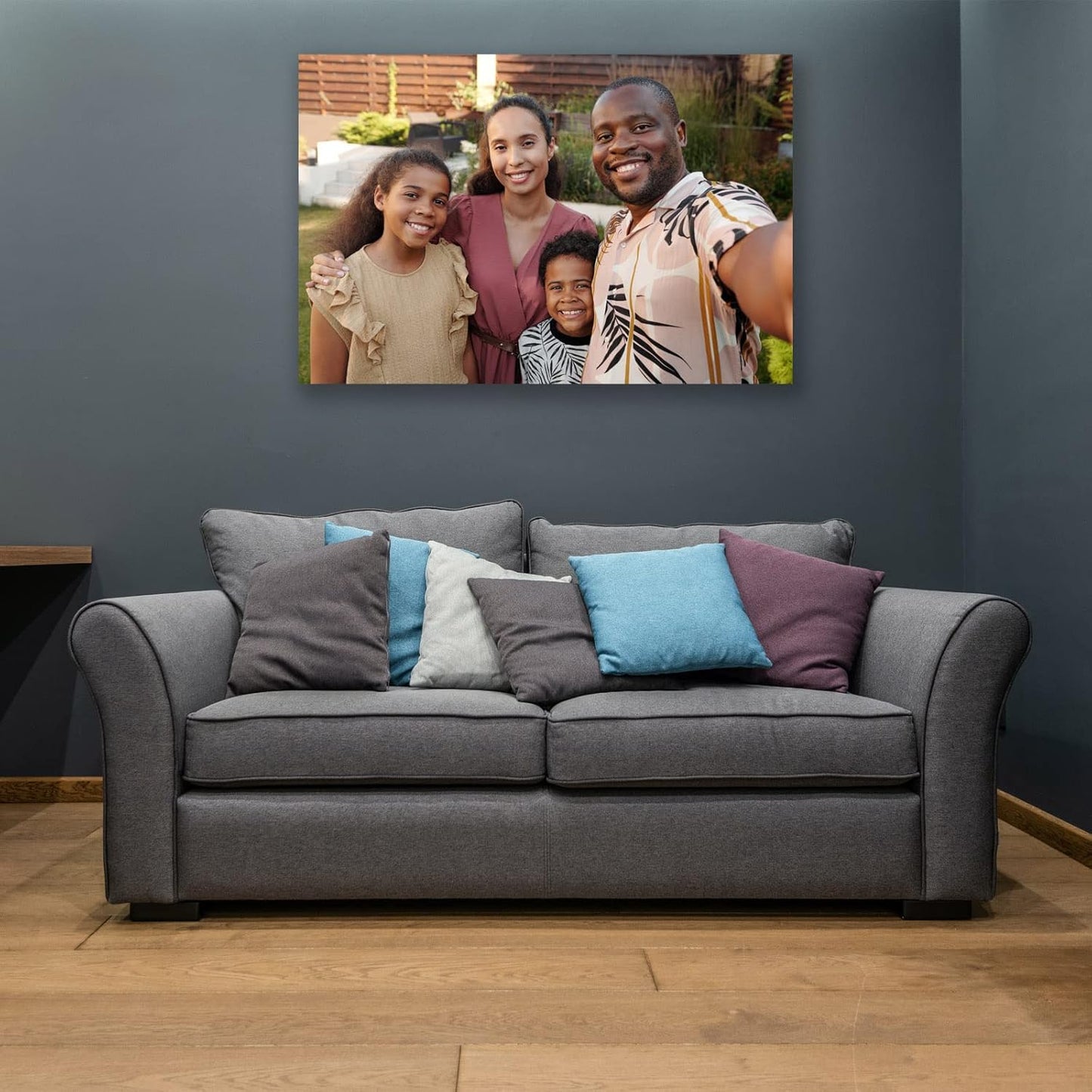 Custom Canvas Prints with Your Photos Custom Wall Art Personalized Canvas Pictures for Pet/Family Gifts for Mom/Men/Women (12'' W x 12'' H)