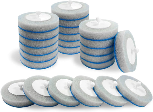Disposable Toilet Brush&Holder with 18pcs Refills Pads, Toilet Cleaning Kit System,Toilet Bowl Cleaner Wand Holder and Set (24 Replacement Pads Refills)