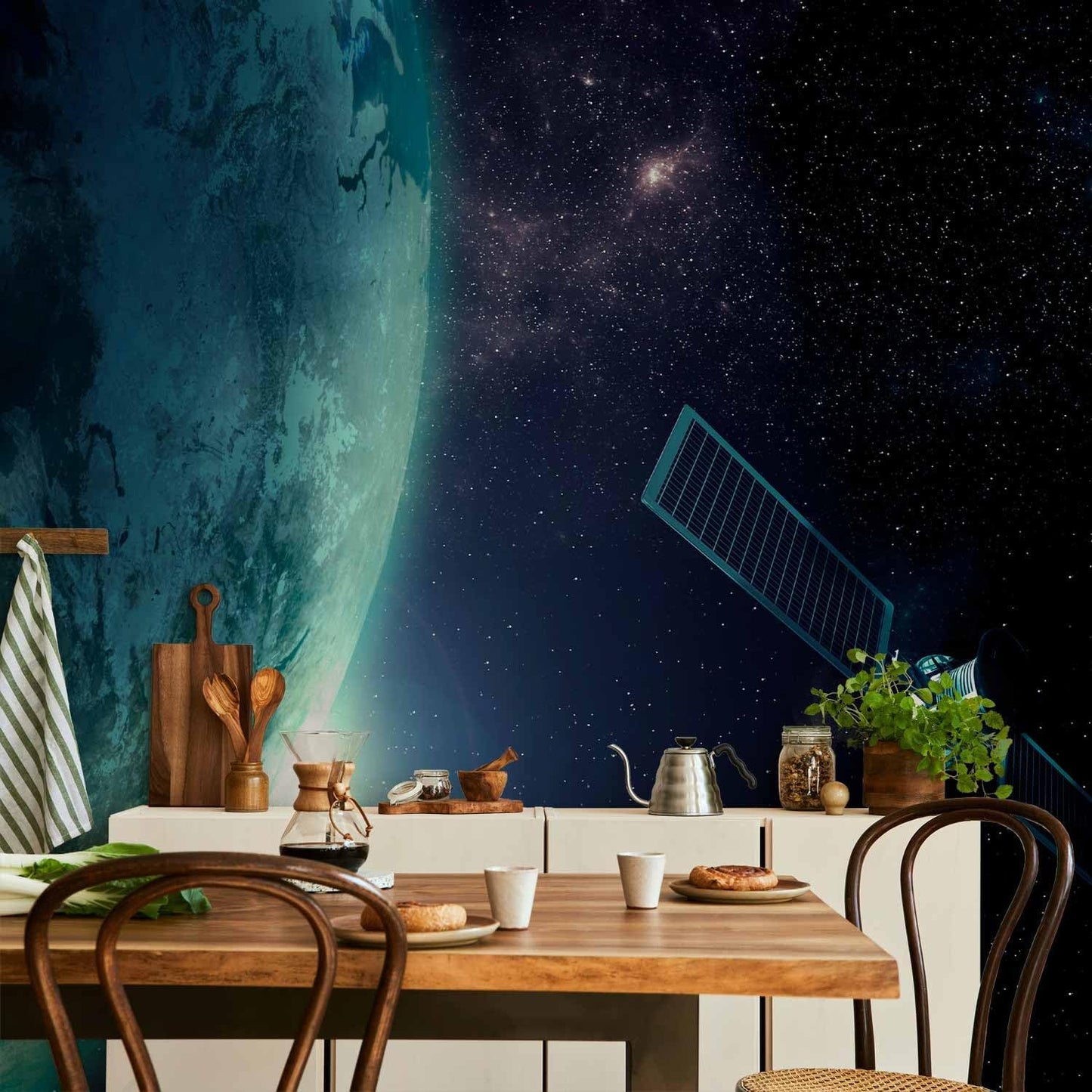 artgeist Wall Mural Cosmos Galaxy 96x69 in - Peel and Stick Self-Adhesive Wallpaper Removable Large Sticker Foil Wall Decor Print Picture Image Design n-B-0007-a-c