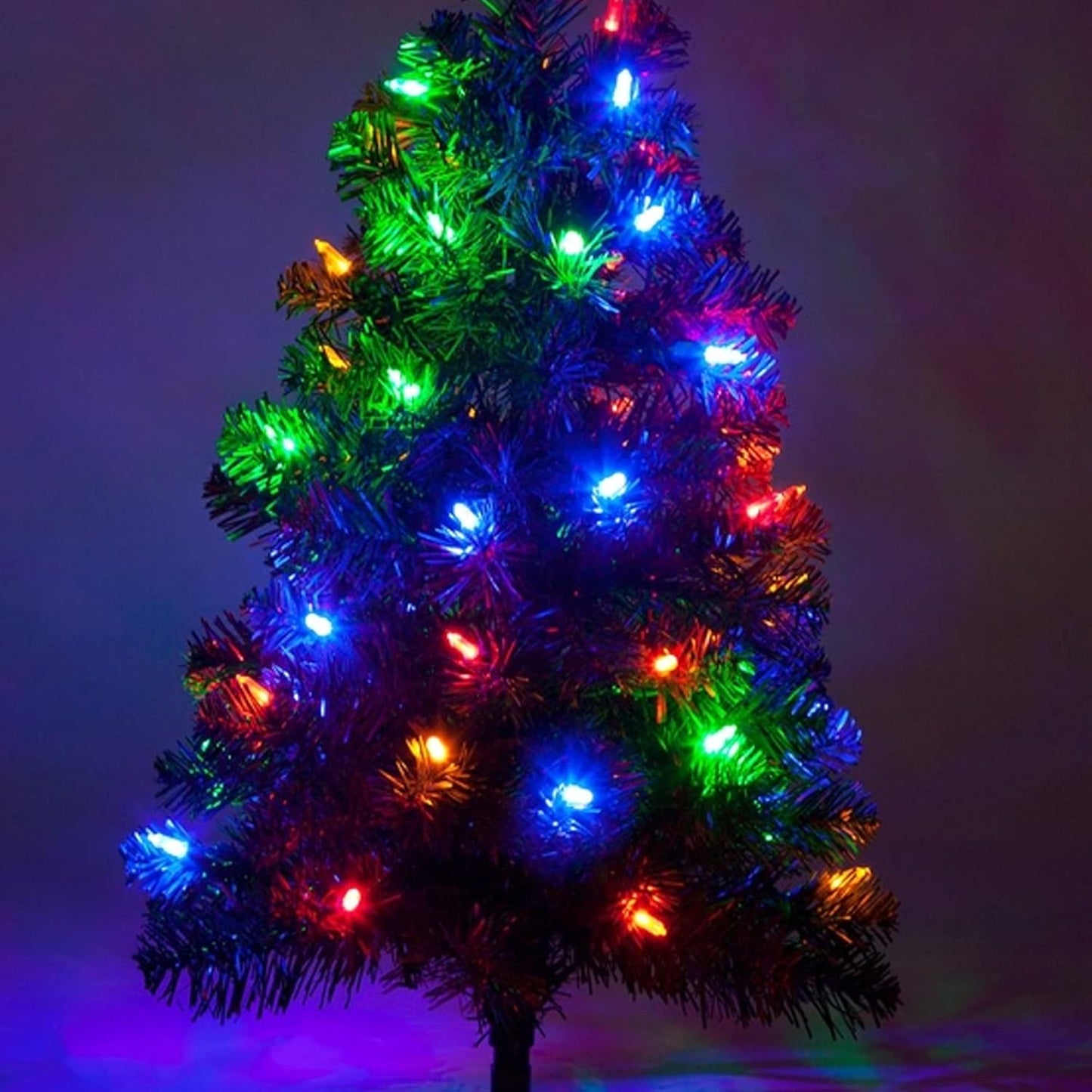 Dazzle Bright 50 LED Batter Operated Christmas Lights, 16 FT Waterproof Mini String Lights with 8 Modes for Xmas Indoor Outdoor Yard Garden Holiday Wedding Decorations (Multi Colored)