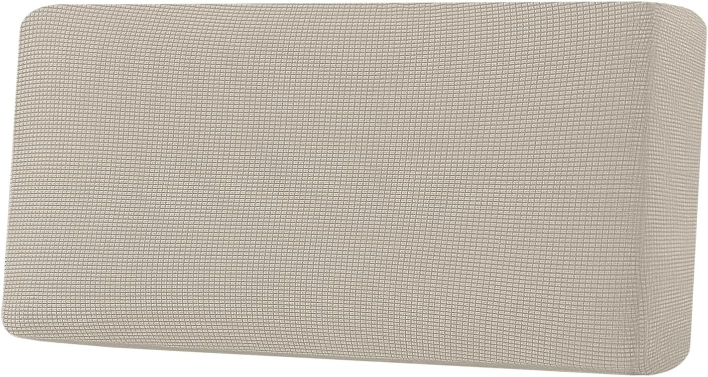 H.VERSAILTEX Super Stretch Individual Seat Cushion Covers Sofa Covers Couch Cushion Covers Slipcover Sets Thick Jacquard Textured Twill Fabric (1 Piece Sofa Cushion Cover, Island Fossi)