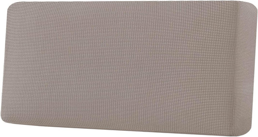 H.VERSAILTEX Super Stretch Individual Seat Cushion Covers Sofa Covers Couch Cushion Covers Slipcover Sets Thick Jacquard Textured Twill Fabric (1 Piece Sofa Cushion Cover, Taupe)