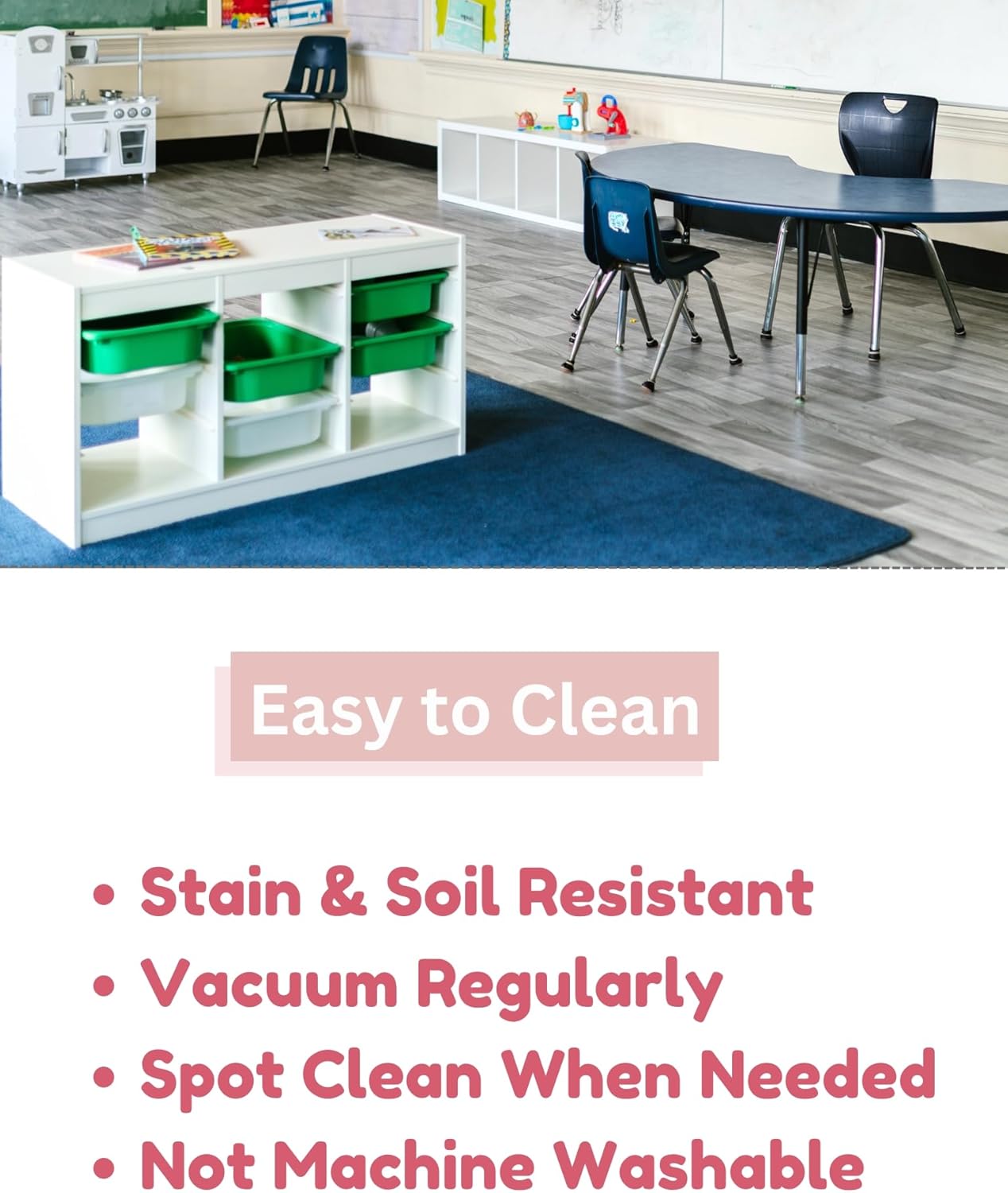 KOECKRITZ Soft and Colorful Kids Classroom Area Rugs (Passes Flammability Pill Test) Many Sizes and Bright Colors to Select from (7' Round, Lemon)