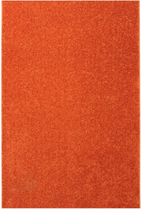 KOECKRITZ Soft and Colorful Kids Classroom Area Rugs (Passes Flammability Pill Test) Many Sizes and Bright Colors to Select from (5' x 8', Tangerine)