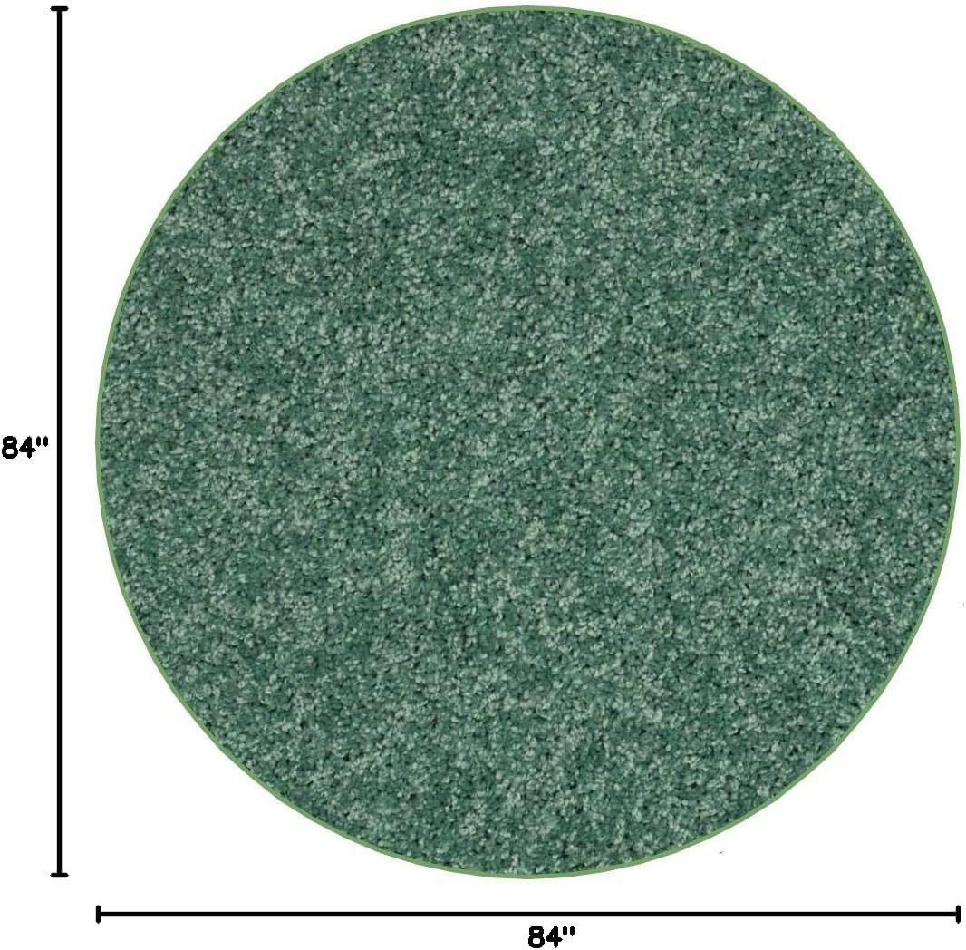 KOECKRITZ Soft and Colorful Kids Classroom Area Rugs (Passes Flammability Pill Test) Many Sizes and Bright Colors to Select from (7' Round, Froggy)