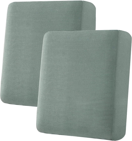 H.VERSAILTEX Super Stretch Stylish Cushions Covers/Furniture Cover Spandex Jacquard Small Checked Pattern Super Soft Slipcover Washable Individual