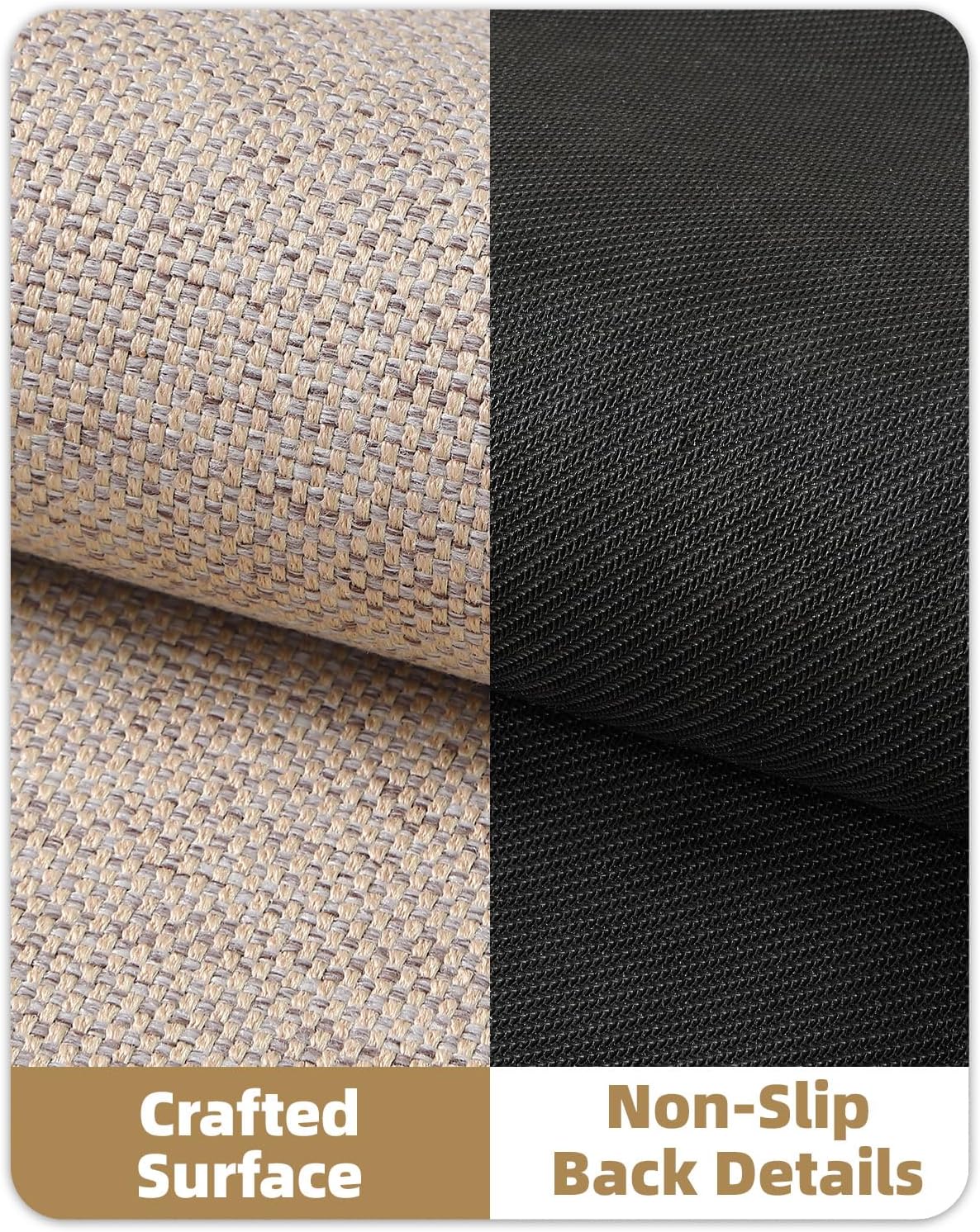 Color&Geometry Front Door Mat Indoor 48"x72", Ultra Non Slip Rubber Backed Dirt Trapper, Low Profile Thin washable, Easy Clean Entry Entryway Rug Door Mat Indoor Entrance, Khaki (Rolled-up NO Creases)
