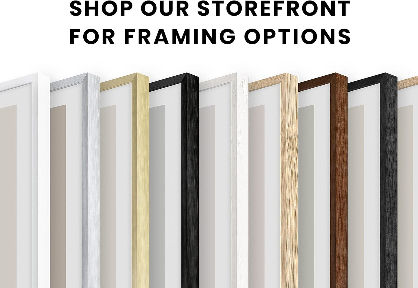HAUS AND HUES White Square Frames Set of 3-8x8