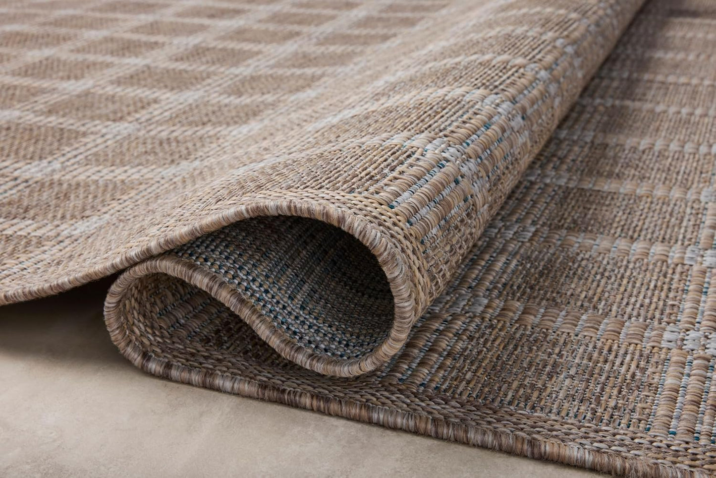 Loloi Amber Lewis Topanga Collection TOP-01 Natural/Bone 7'-10" x 10' Indoor/Outdoor Area Rug