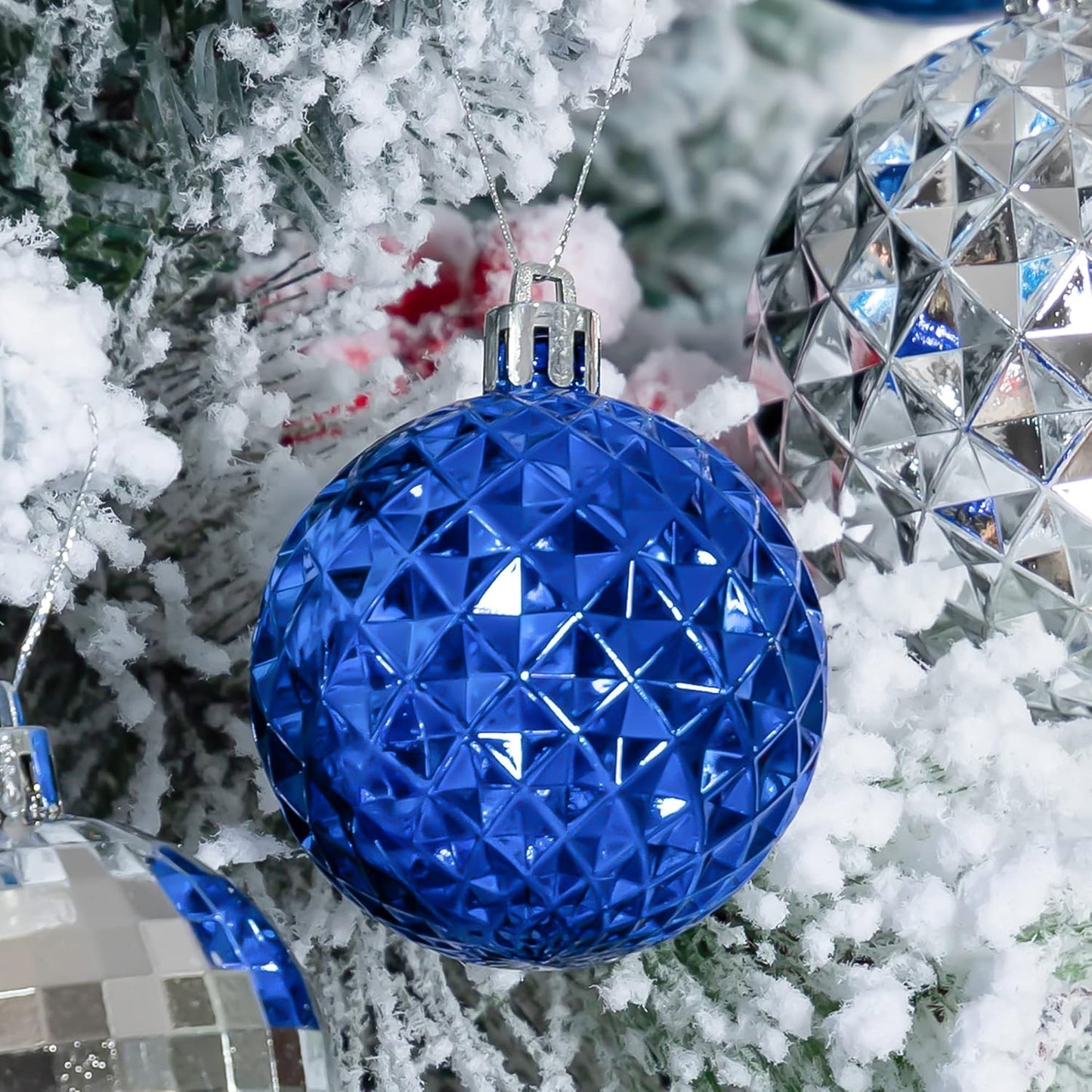 116pc Shatterproof Christmas Ball Ornaments Set with Gift Box - For Tree, Home, Wedding, Party