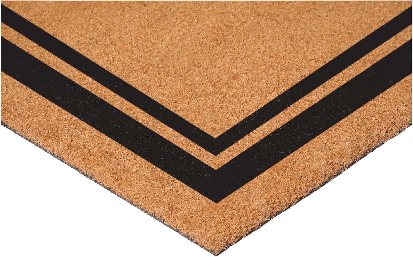 Calloway Mills 152962448 Black Border 24" x 48" Monogram Doormat (Letter A)