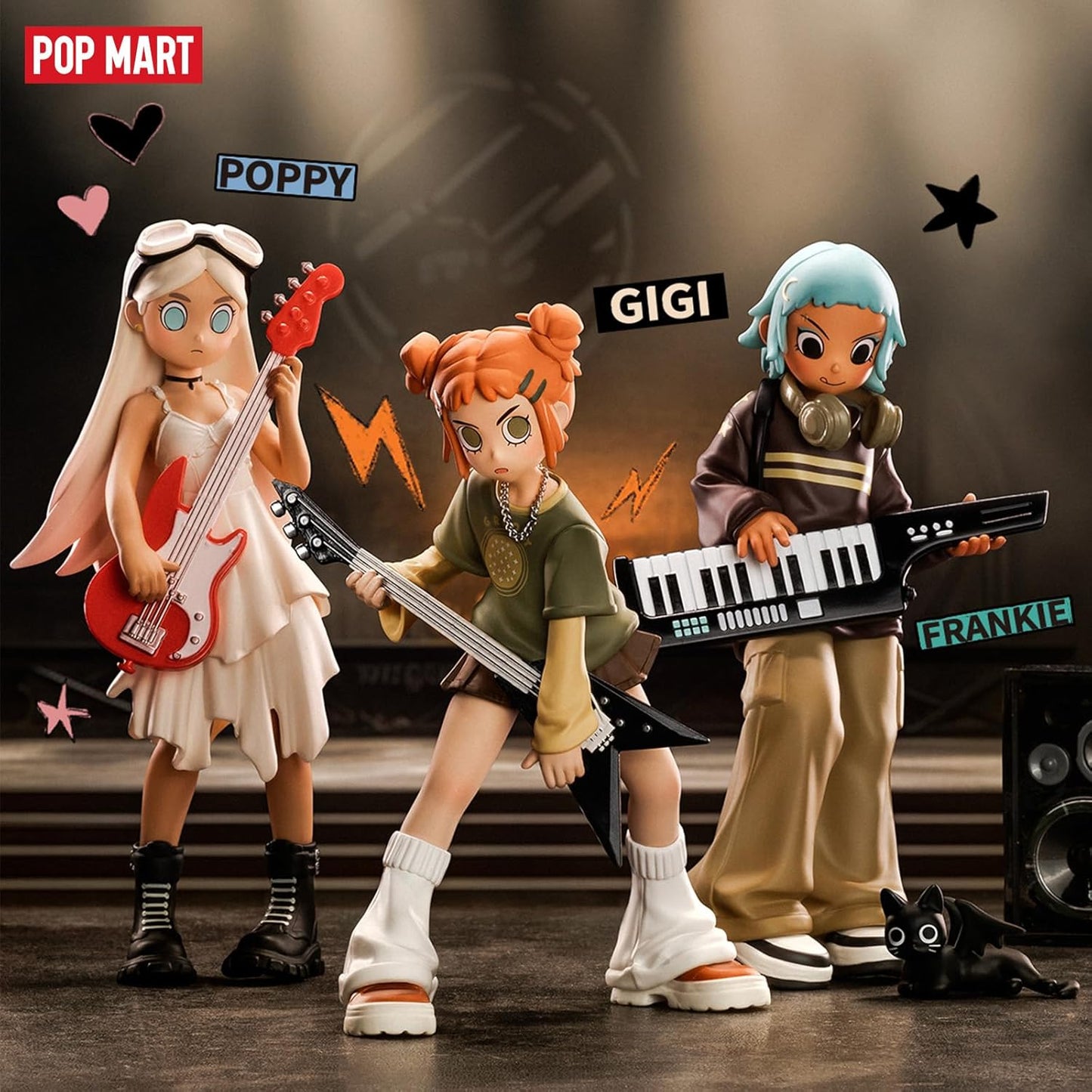 POP MART Peach Riot Rise Up Series Figures, 12PCs Peach Riot Blind Box Figures, Random Design Action Figures Collectible Toys Home Decorations, Holiday Birthday Gifts for Boys and Girls, Whole Set