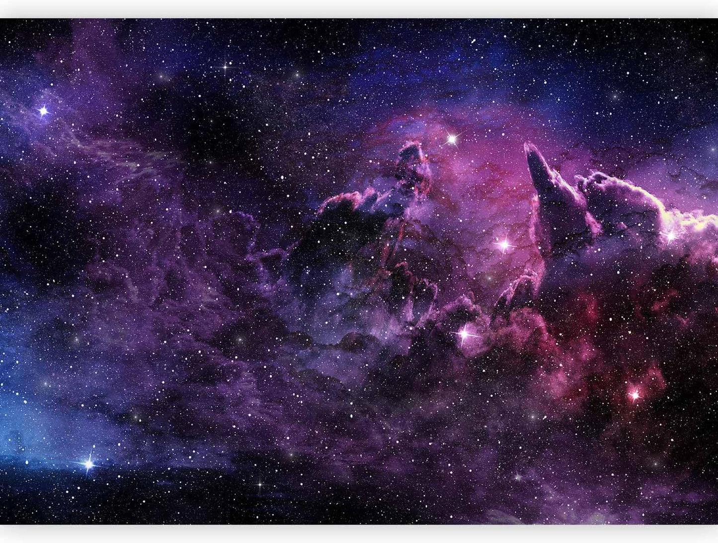 artgeist Wall Mural Cosmos Galaxy 96x69 in - Peel and Stick Self-Adhesive Wallpaper Removable Large Sticker Foil Wall Decor Print Picture Image Design a-C-0022-a-a