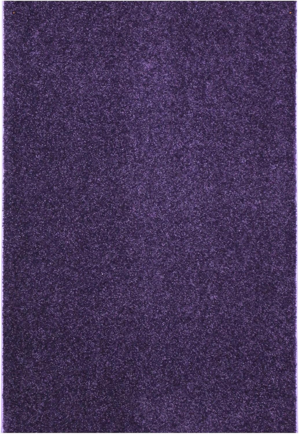 KOECKRITZ Soft and Colorful Kids Classroom Area Rugs (Passes Flammability Pill Test) Many Sizes and Bright Colors to Select from (7' x 7', Eggplant)