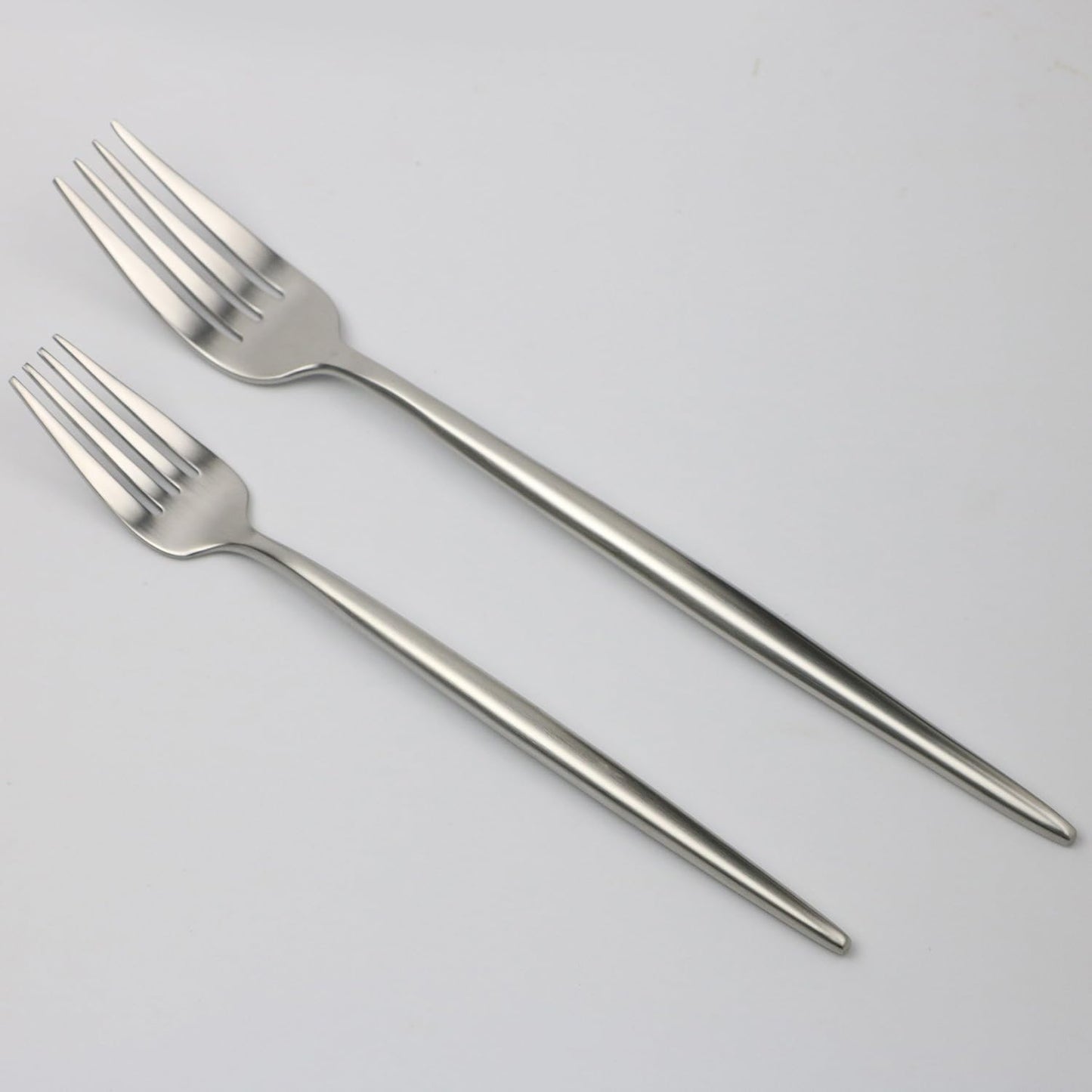 20-Pieces Luxury Silver 18/10 Stainless Steel Flatware Set, Matte Finish, Service for 4
