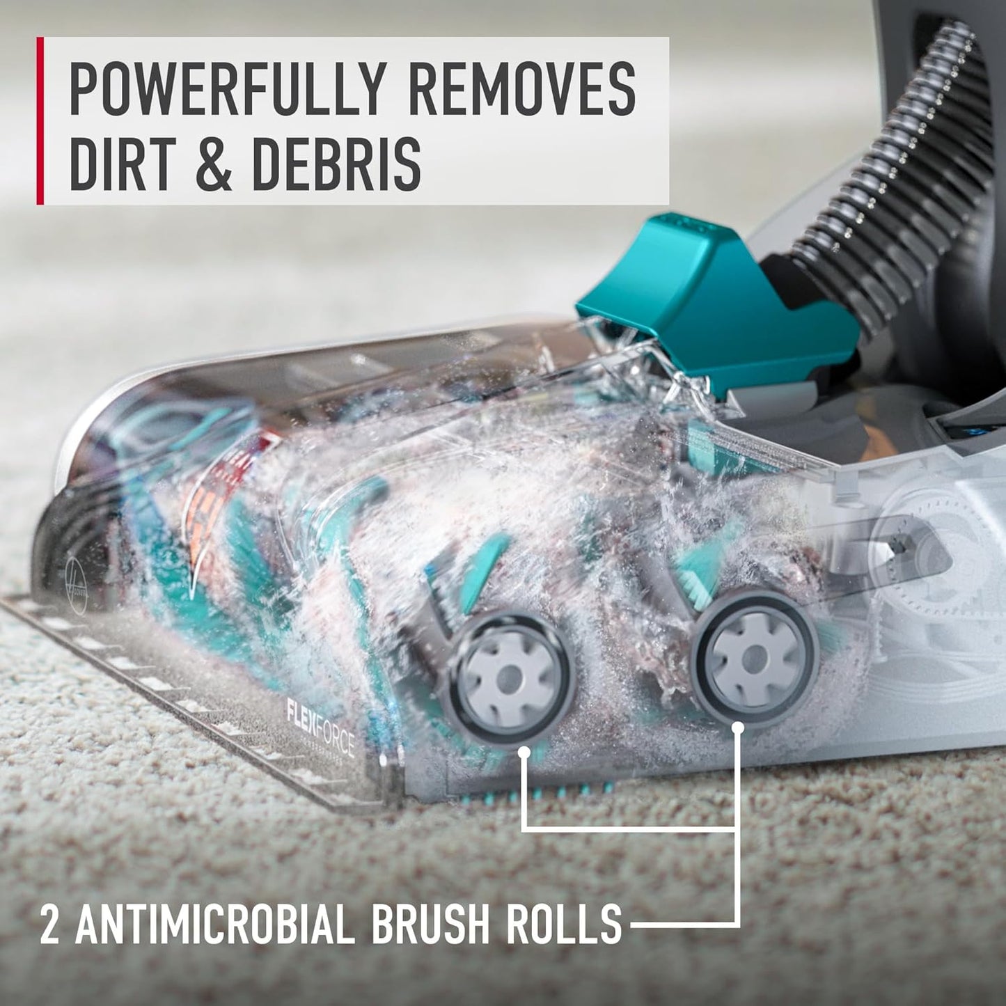 Hoover Smartwash Automatic Carpet Cleaner Machine, FH52000, Turquoise