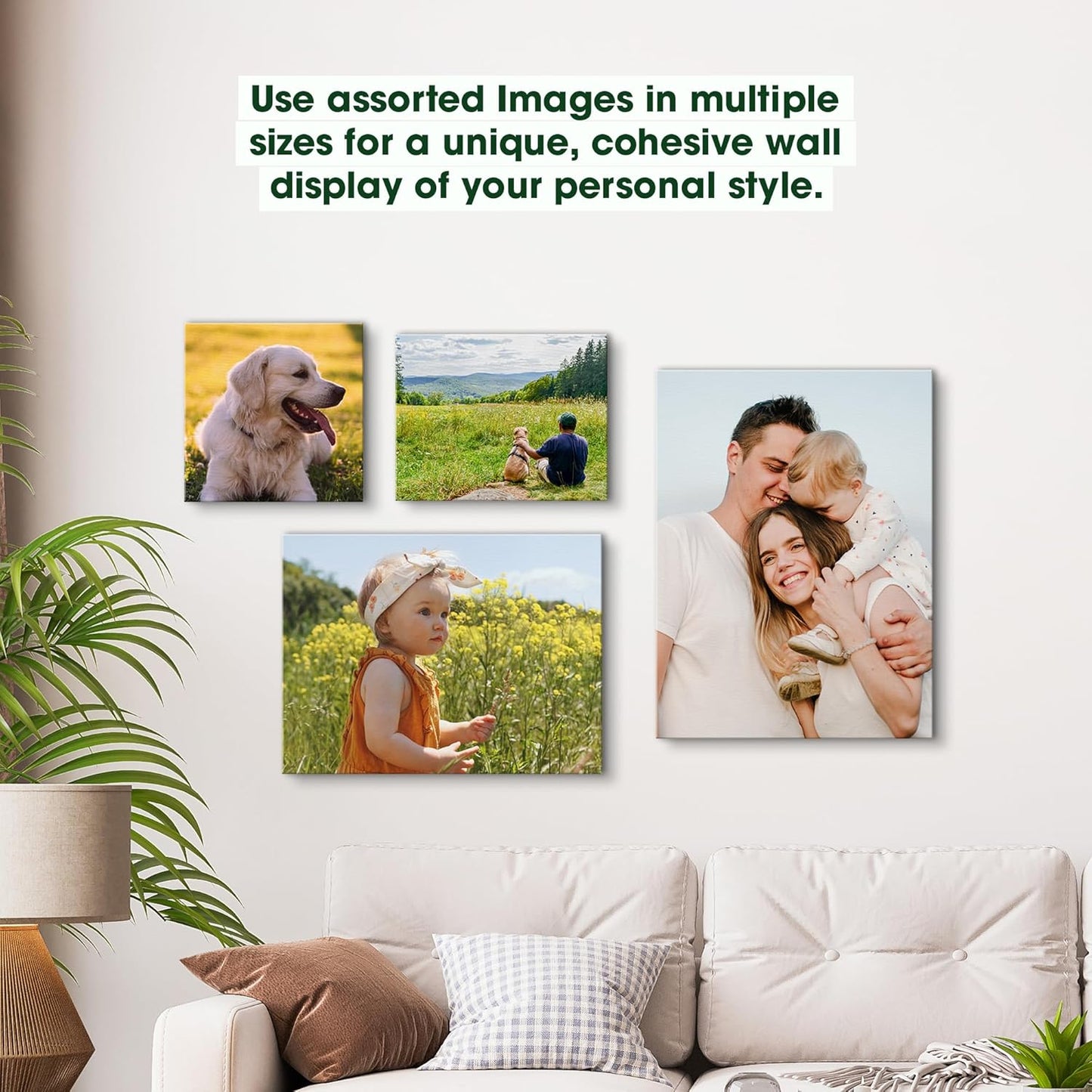BuildASign Custom Canvas Prints with Your Photos – Personalized Picture To Canvas Wall Art, Perfect for Home Decor, Gifts & Keepsakes, Ready to Hang (8" L x 10" W x .75”D, Metallic Silver)