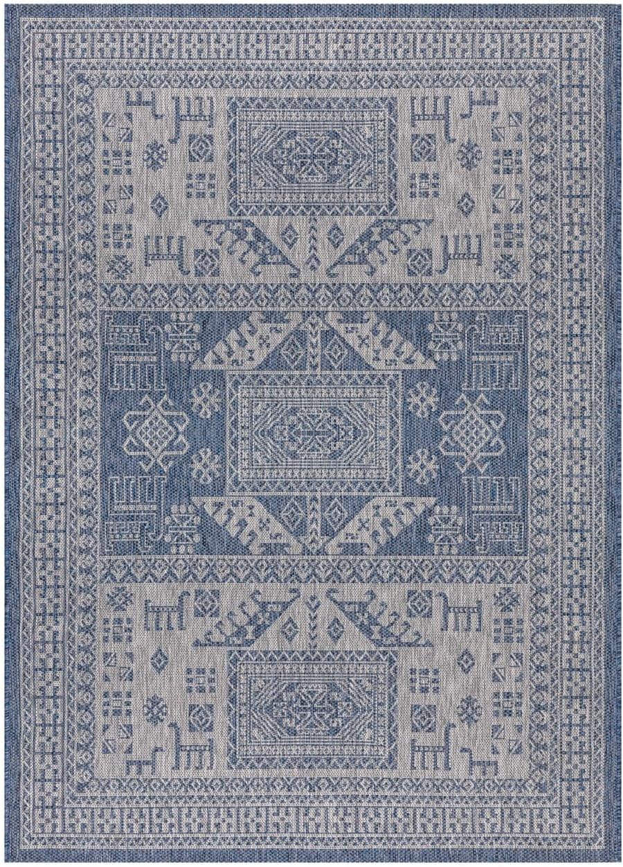 Keen Home Design Terrace Outdoor Throw Rug - 3x5 Washable Indoor/Outdoor Rug for Patio, Kitchen, Balcony, Beach, Garden, Deck and Porch, Size: 3'x5'