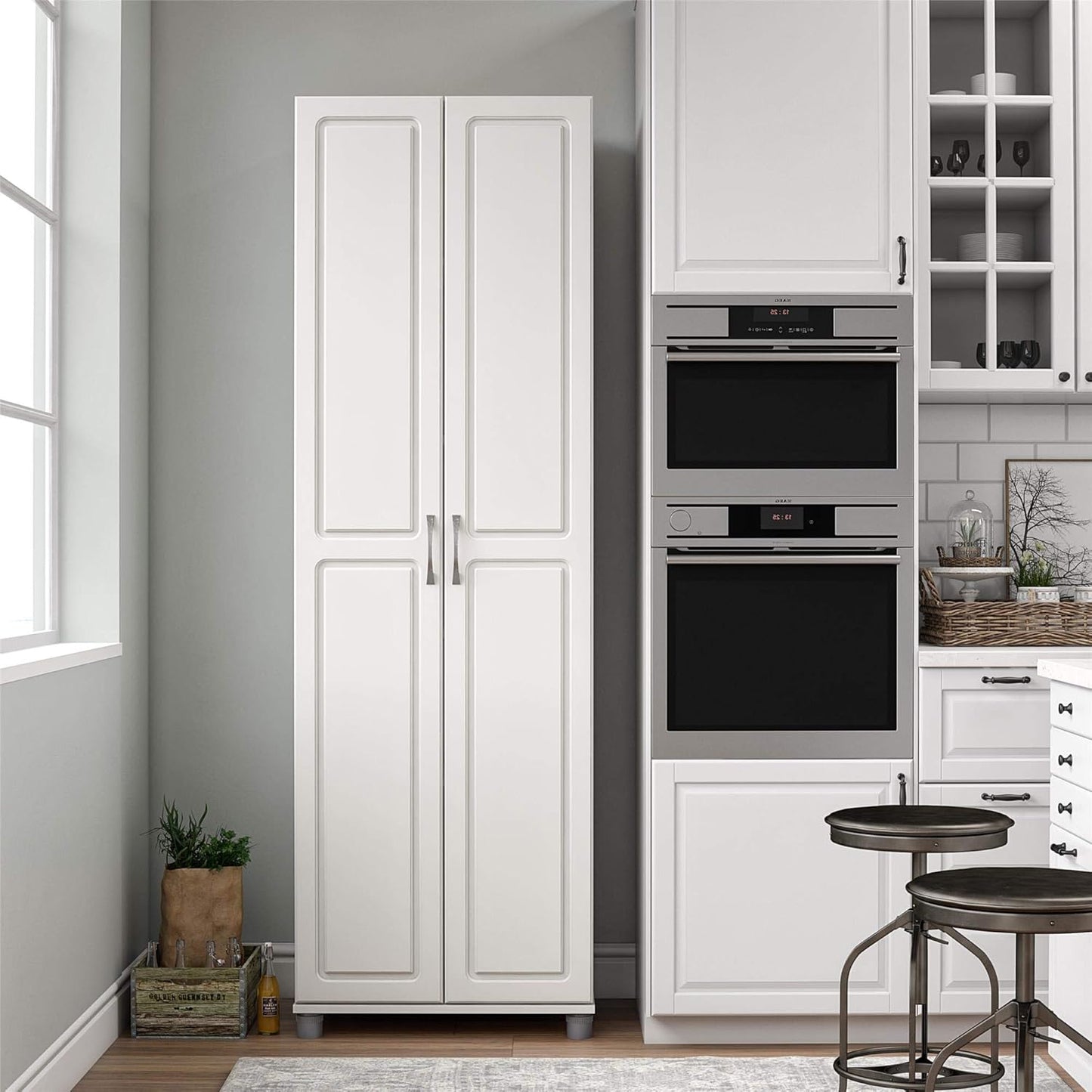 SystemBuild Evolution Kendall 24" Utility Storage Cabinet - White
