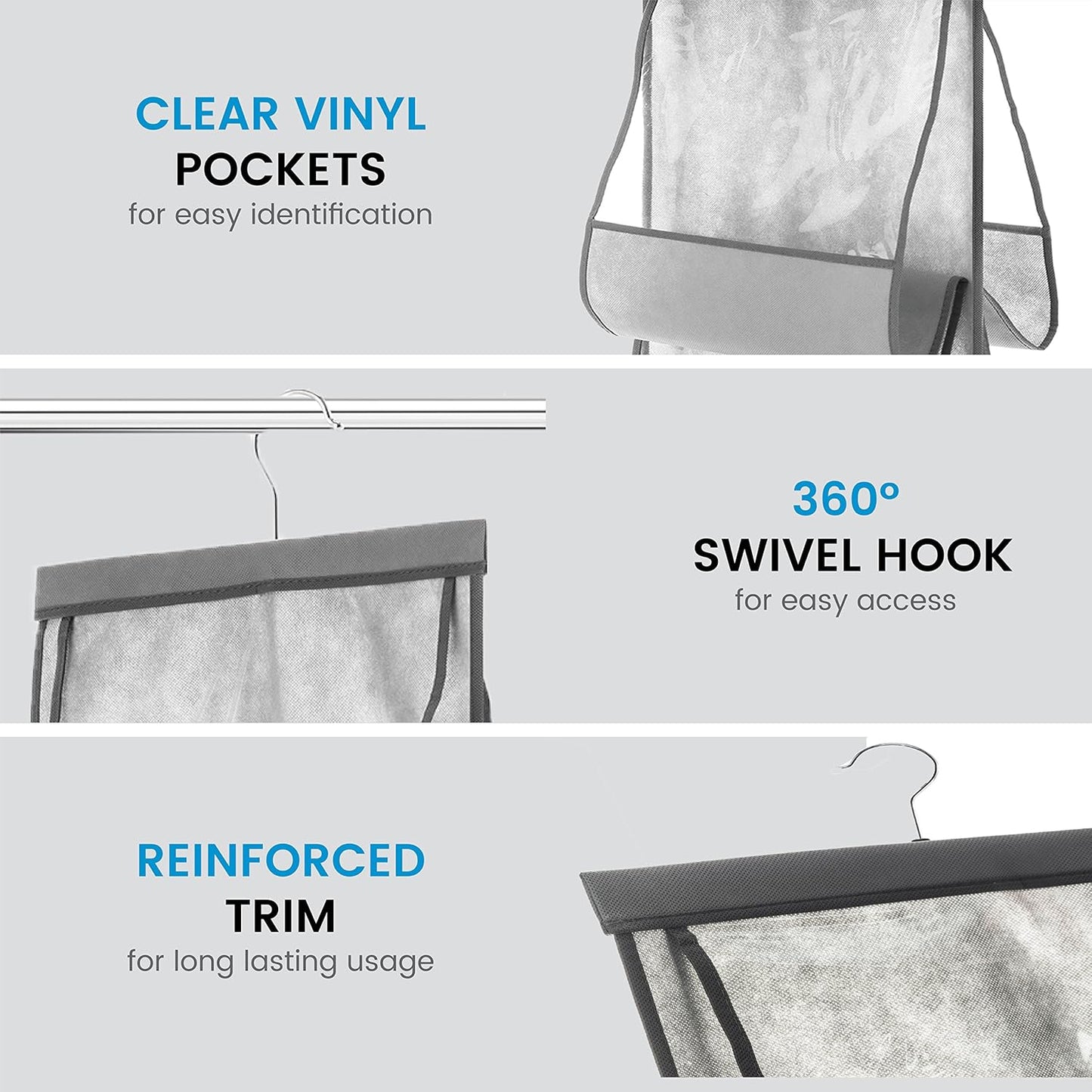 SNSLXH Closet Clear Handbag Organizer