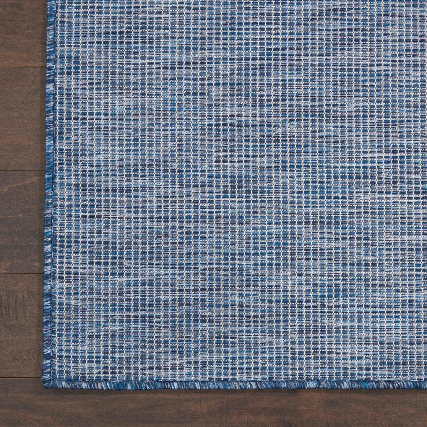 Nourison Positano Indoor-Outdoor Navy Blue 8' x 10' Area Rug, Easy Cleaning, Non Shedding, Bed Room, Living Room, Dining Room, Backyard, Deck, Patio (8x10)
