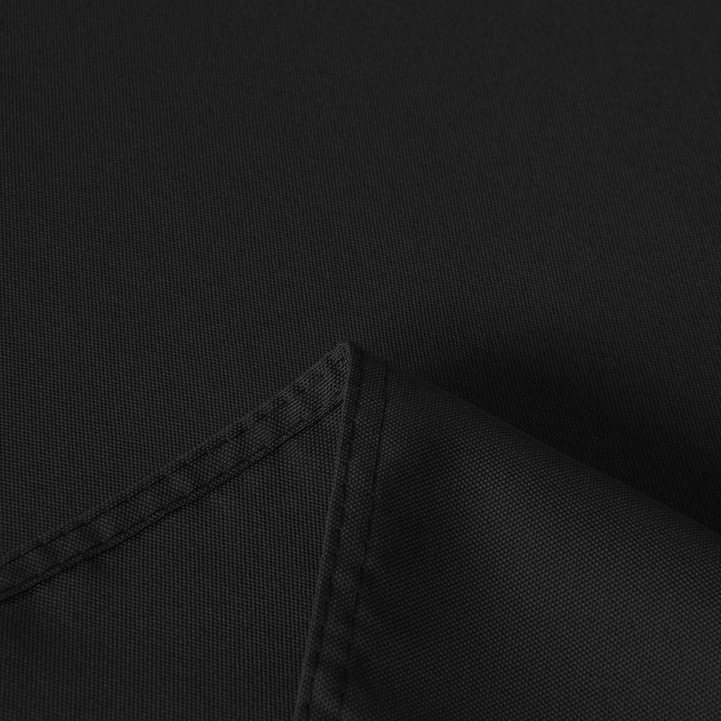 sancua Rectangle Tablecloth - 54 x 108 Inch - Stain and Wrinkle Resistant Washable Polyester Table Cloth, Decorative Fabric Table Cover for Dining Tables, Buffet Parties and Camping, Black