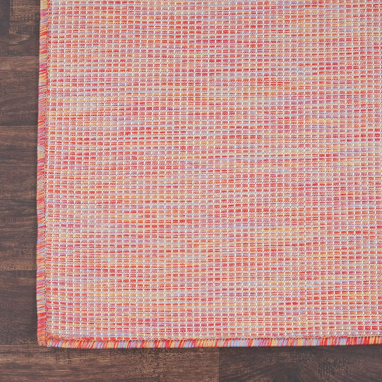 Nourison Home Positano Indoor/Outdoor Rainbow 2'2" x 8' Area Rug, Easy Cleaning, Non Shedding, Bed Room, Living Room, Dining Room, Backyard, Deck, Patio (2x8)