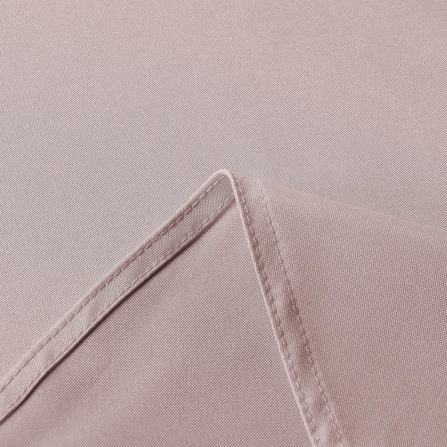 sancua Rectangle Tablecloth - 70 x 108 Inch - Stain and Wrinkle Resistant Washable Polyester Table Cloth, Decorative Fabric Table Cover for Dining Tables, Buffet Parties and Camping, Blush