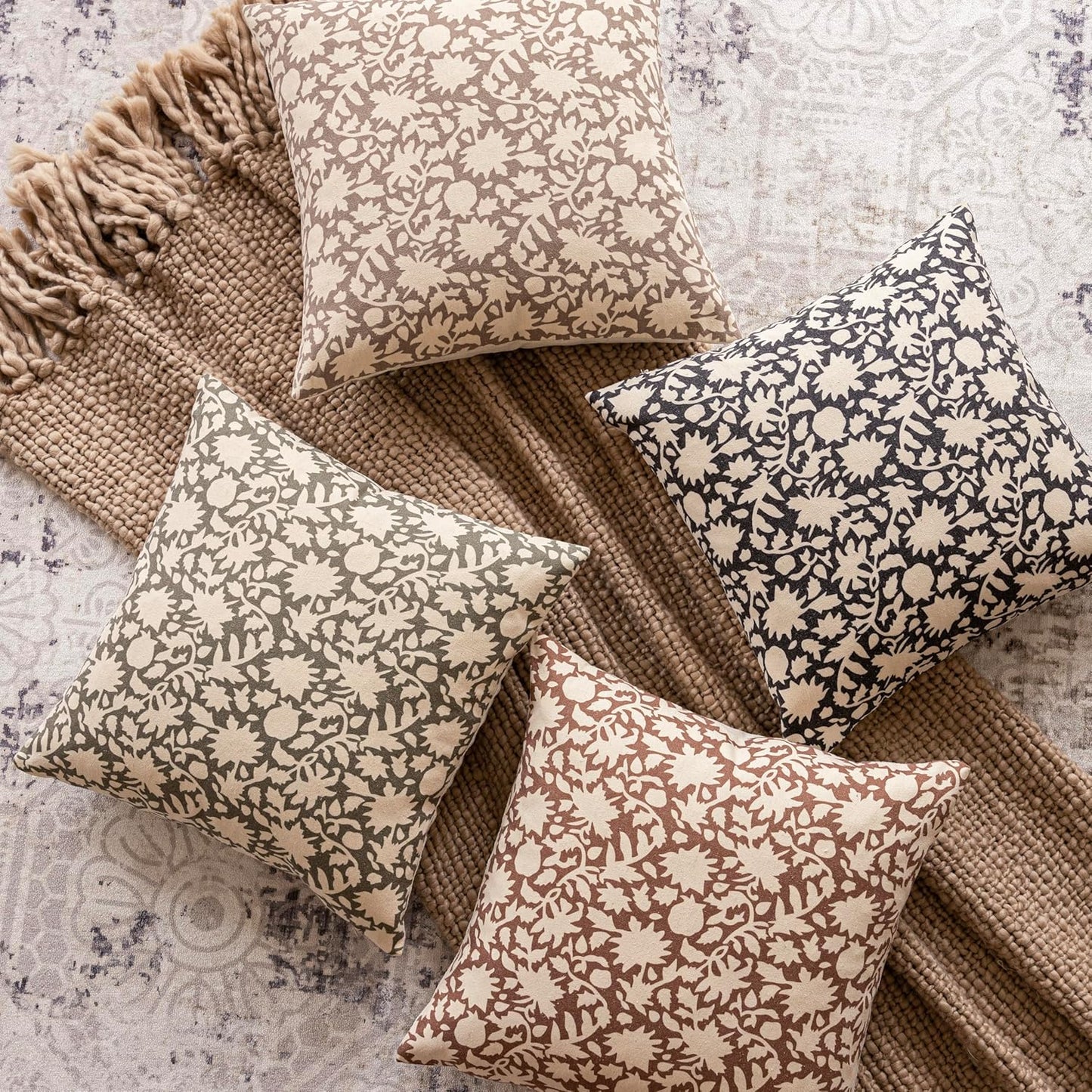 Foindtower Set of 2 Decorative Long Body Lumbar Throw Pillow Covers Accent Farmhouse Cushion Covers Boho Pillowcase for Couch Sofa Bedroom Living Room Home Decor Outdoor,14×36 Inch,Light Orange Brown