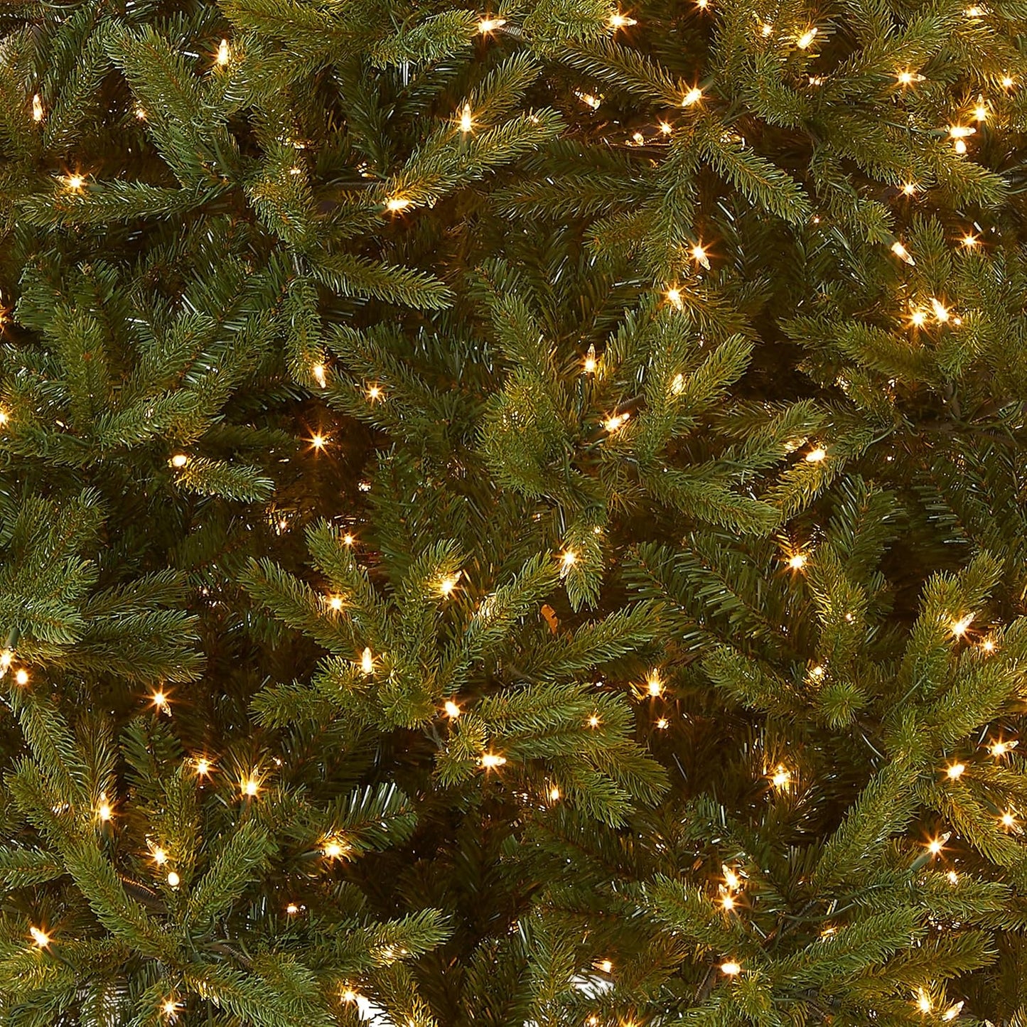 National Tree Company 'Feel Real' Pre-lit Artificial Christmas Tree | Includes Pre-strung White Lights and Stand | Jersey Fraser Fir Medium - 7.5 ft